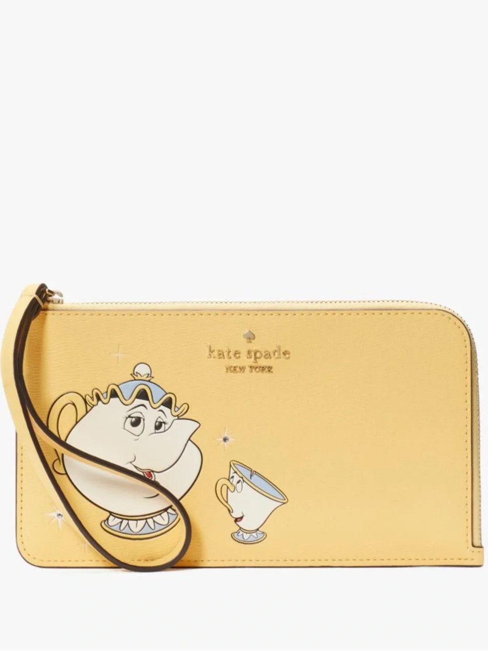 NWT-Disney x Kate Spade-SET-Beauty & Beast-Zip Wristlet & Small Card Holder-$288